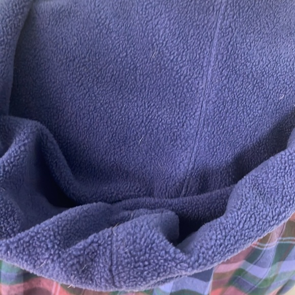 LL Bean Women's Plaid Flannel Lined Button Front Hoodie w/Pockets Medium - Picture 8 of 8